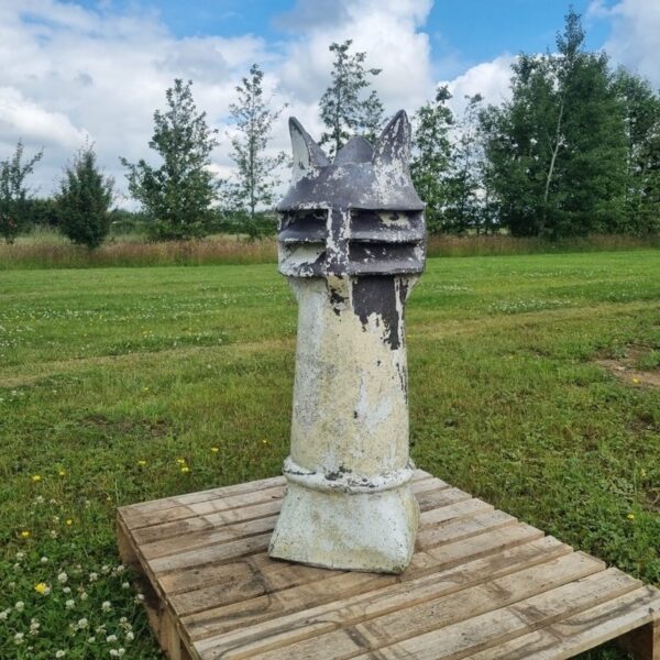 Crown Top Louvered Glazed Chimney Pot The Reclaimed Company