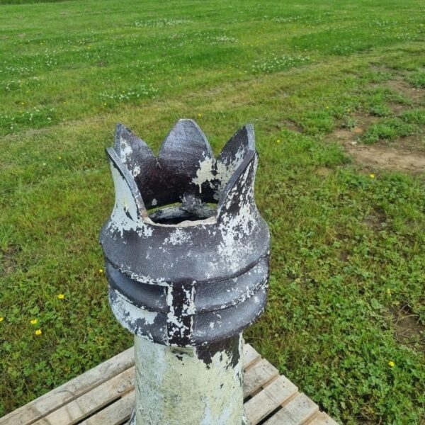 Crown Top Louvered Glazed Chimney Pot The Reclaimed Company