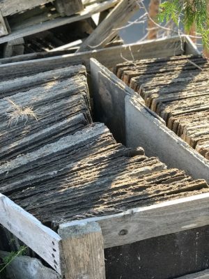 hardrow roof slates in a pallet