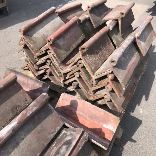 clay roll top ridge tiles