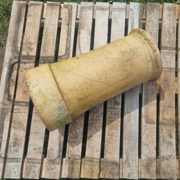 Short Buff Roll Top Chimney Pot The Reclaimed Company