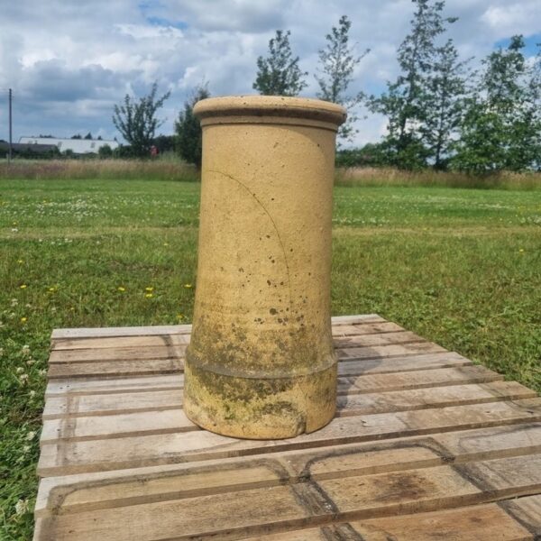 Short Buff Roll Top Chimney Pot The Reclaimed Company