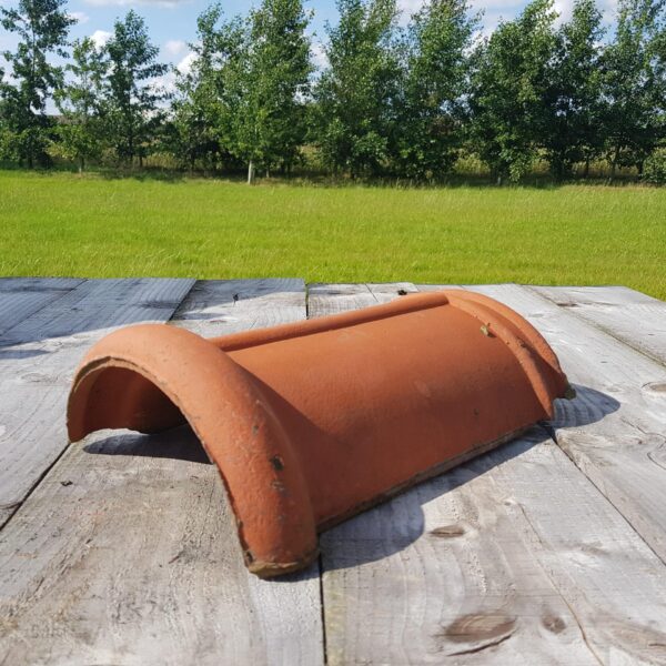 Dutch half round clay ridge tiles