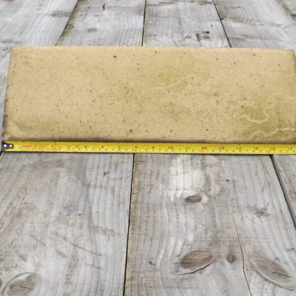 Alternative view of Buff-coloured clay angle ridge tiles