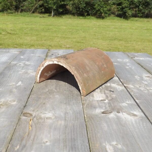 Reclaimed clay half round ridge