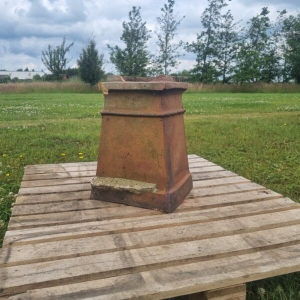 Small Square Brown Chimney Pot The Reclaimed Company