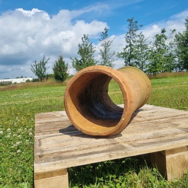Buff Round Roll Top Chimney Pot The Reclaimed Company