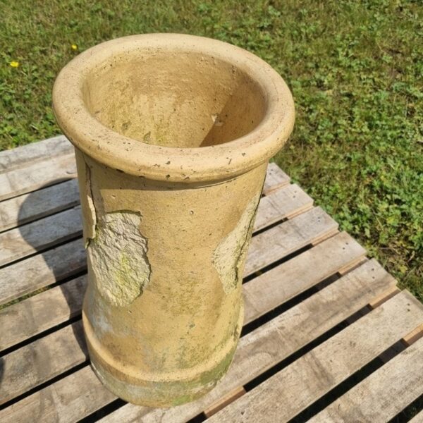 Buff Clay Roll Top Chimney Pot - Great Weathering The Reclaimed Company