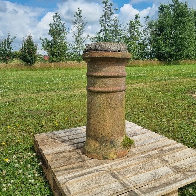 Buff Cannon Roll Top Chimney Pot Round The Reclaimed Company