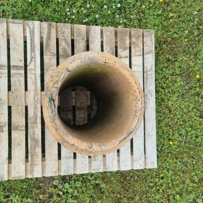 Buff Roll Top Chimney Pot The Reclaimed Company