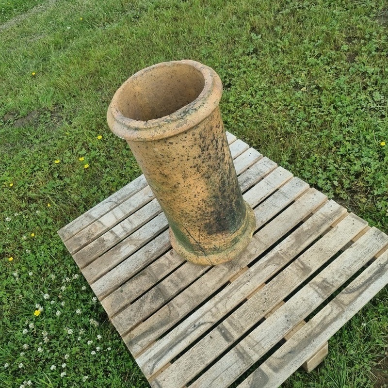 Buff Roll Top Chimney Pot The Reclaimed Company