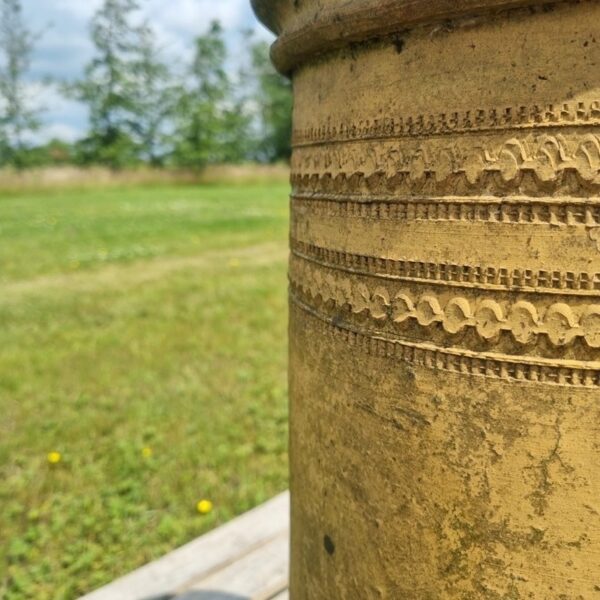 Beautiful Buff Decorative Round Chimney Pot The Reclaimed Company