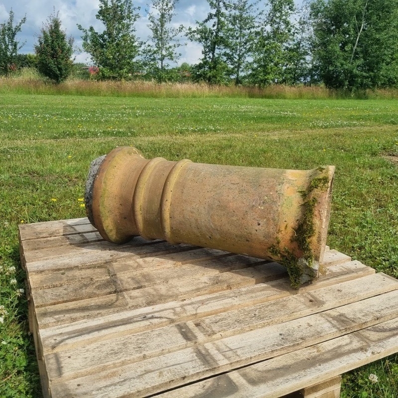 Buff Cannon Roll Top Chimney Pot Round The Reclaimed Company
