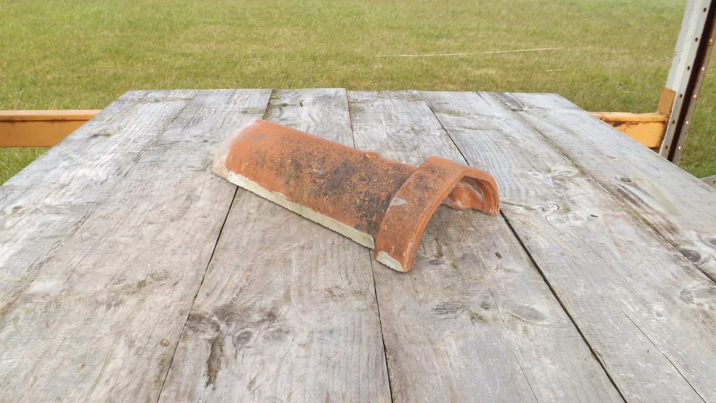 Decorative clay capped ridge | Buy Now From The Reclaimed Company