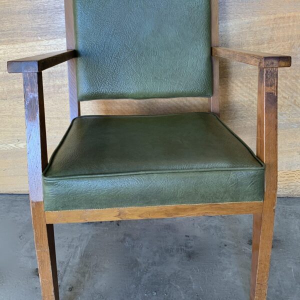 Green Arm Chair at The Reclaimed Company