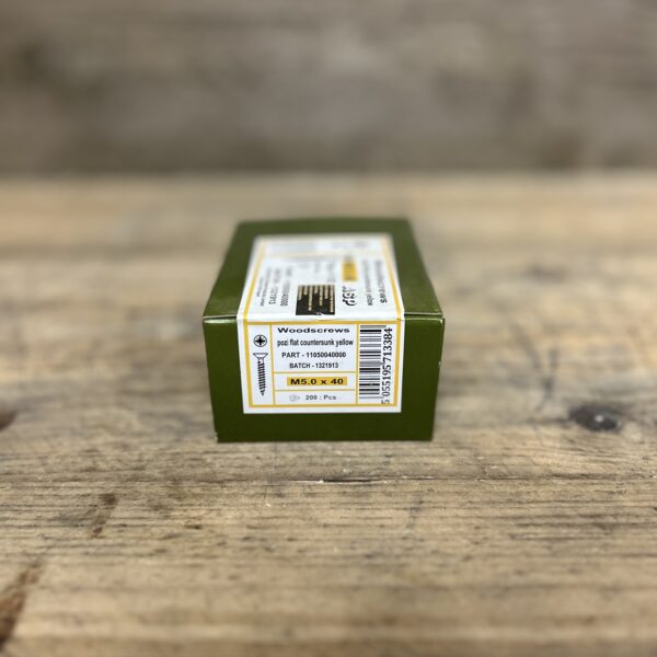 M5 x 40mm Yellow Pass Wood Screw The Reclaimed Company