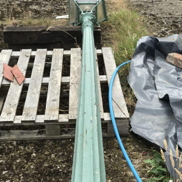 Full length victorian lamp post
