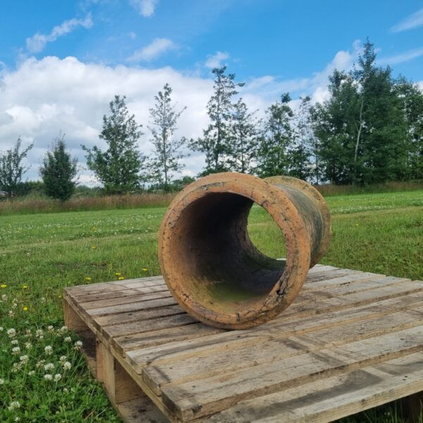 Buff Roll Top Chimney Pot The Reclaimed Company