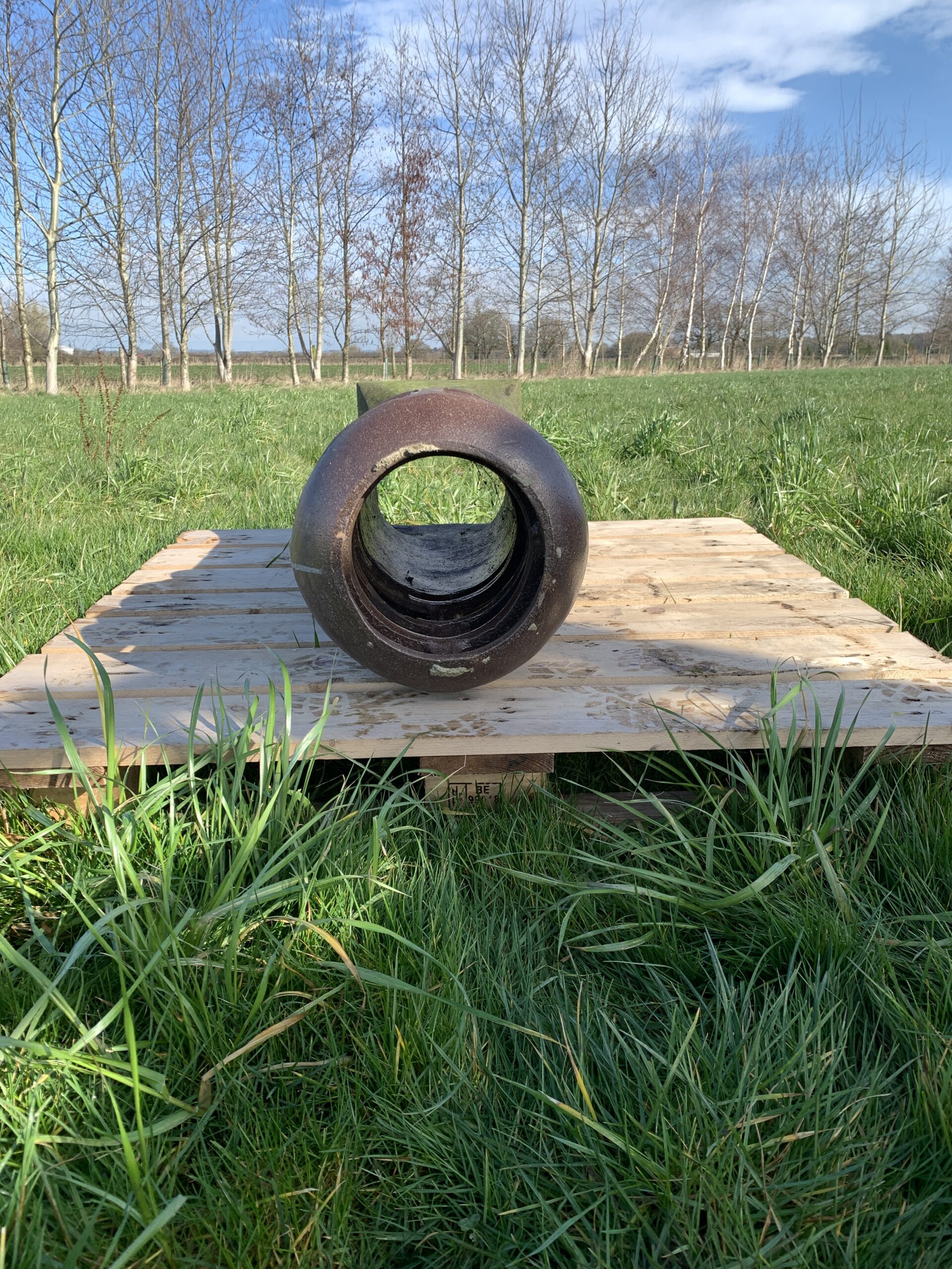 Round Glazed Louvered Hooded Chimney the reclaimed company