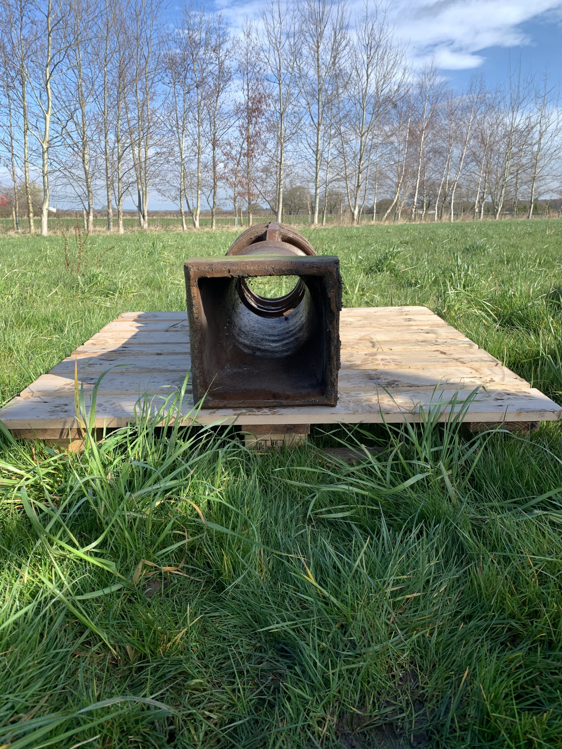 Round Glazed Louvered Hooded Chimney the reclaimed company