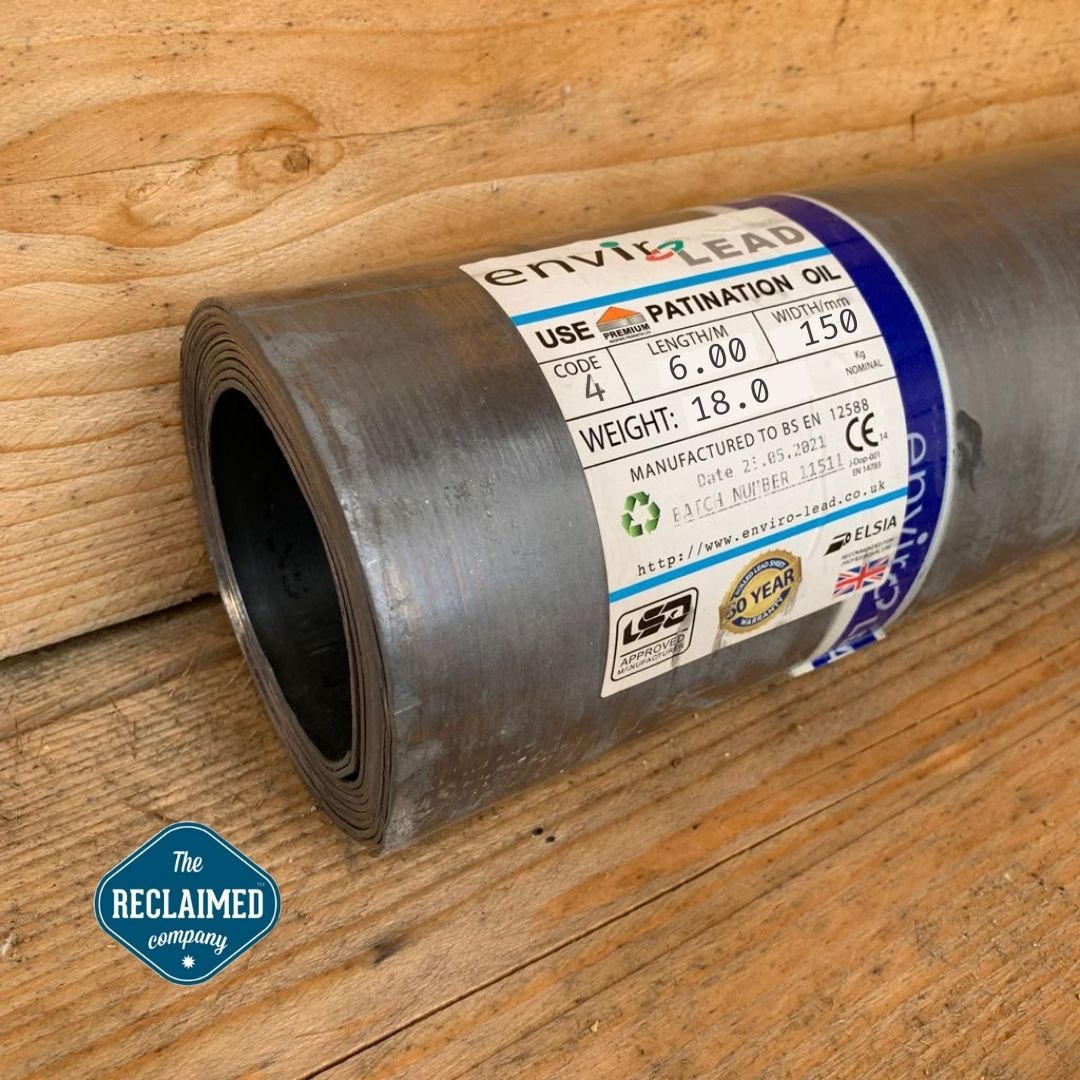 Code 4 150mm 6m Rolled Lead - Thereclaimedcompany.co.uk