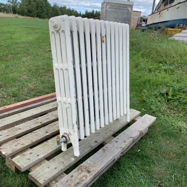 Victorian Four Colomn Cast Iron Radiator 13 Sections with Legs The Reclaimed Company