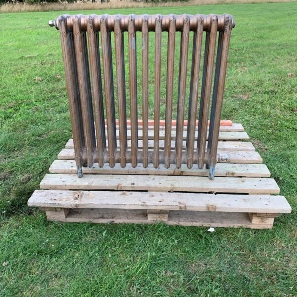 Bronze Victorian Four Column Cast Iron Radiator 13 Sections with Legs The Reclaimed Company