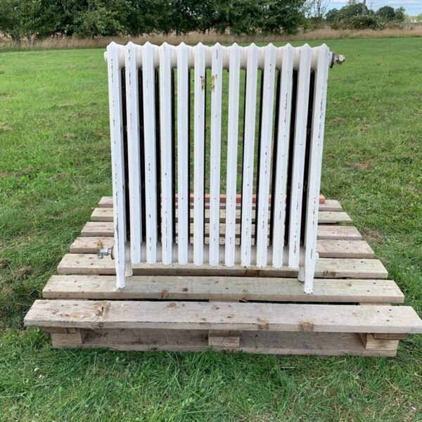 Victorian Four Colomn Cast Iron Radiator 13 Sections with Legs The Reclaimed Company