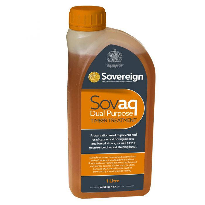 Sovereign Sovaq Dual Purpose Timber Treatment 1Ltr the reclaimed company