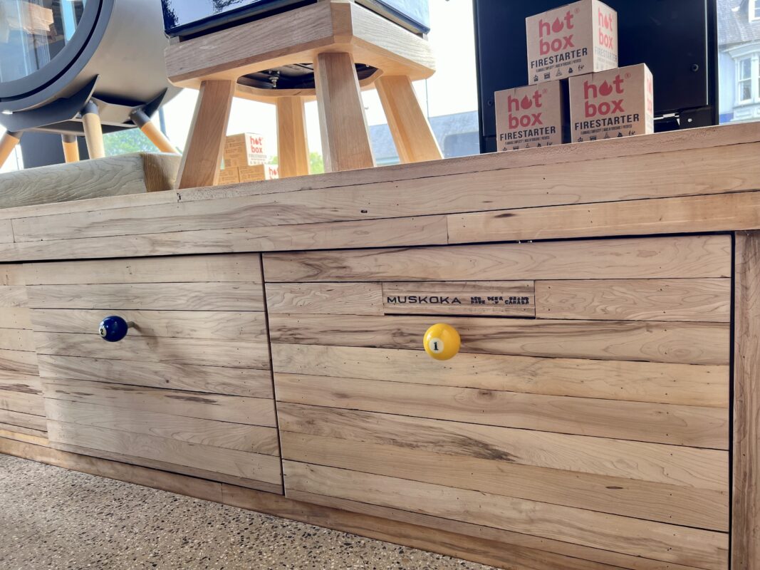 reclaimed wood drawers