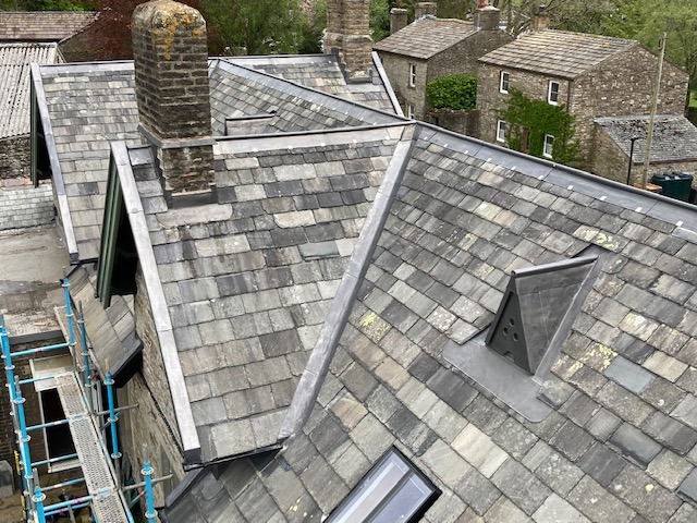 old slates new leadwork