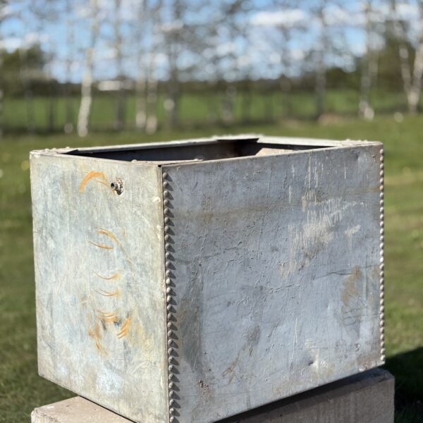 reclaimed galvanised water tank