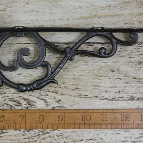 Shelf Bracket Decorative LIPPED Antique Iron 112mm x 225mm