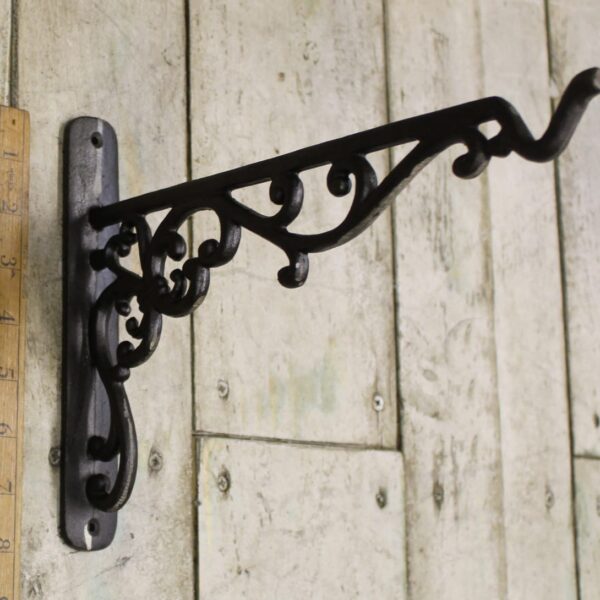 Shelf Bracket with Hook ELVERLY Antique Iron 280mm For Pulley