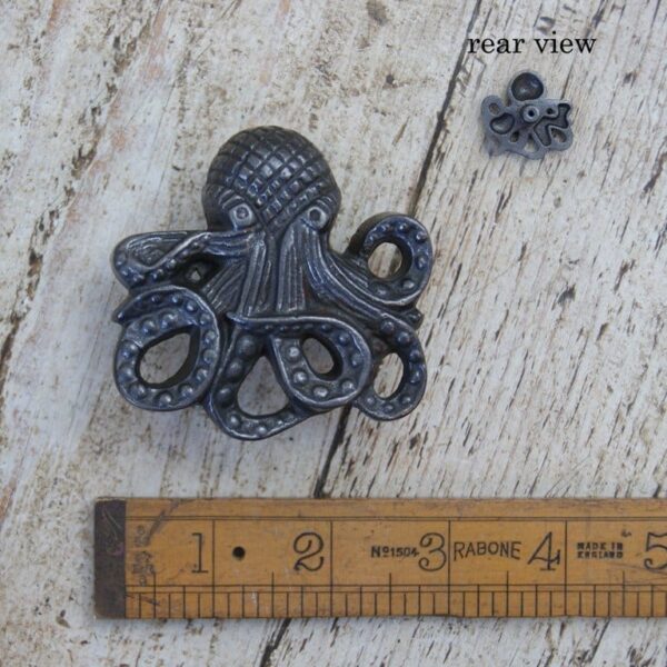 Knob Cupboard OCTOPUS Cast Antique Iron 65mm