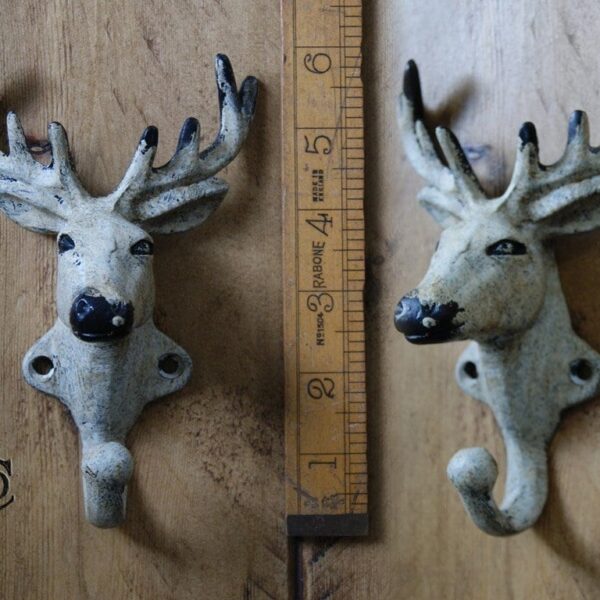 Stag coat hooks