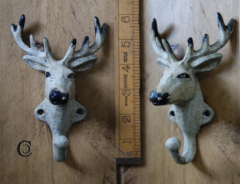 Stag coat hooks