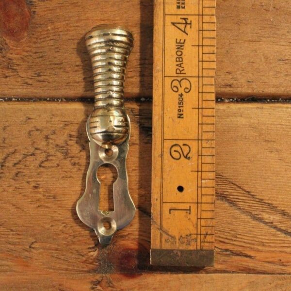 Alternative view of Escutcheon Beehive Polished Brass 57mm
