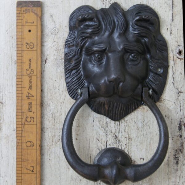Door Knocker LION HEAD Heavy Cast Iron 180mm