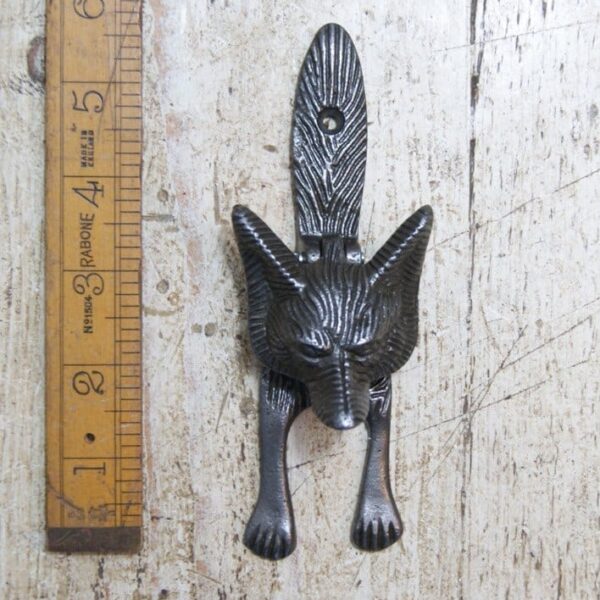 Door Knocker FOX Design Cast Antique Iron 150mm