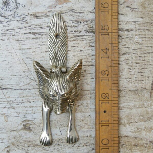 Door Knocker FOX Design Solid Brass 150mm