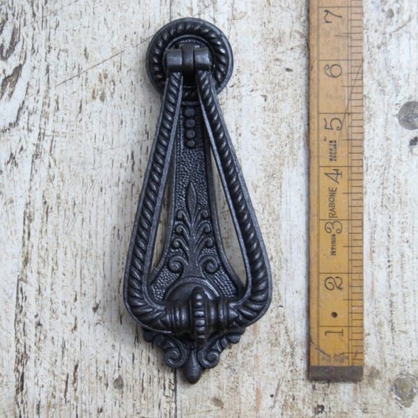 Door Knocker GEORGIAN Antique Cast Iron 170mm