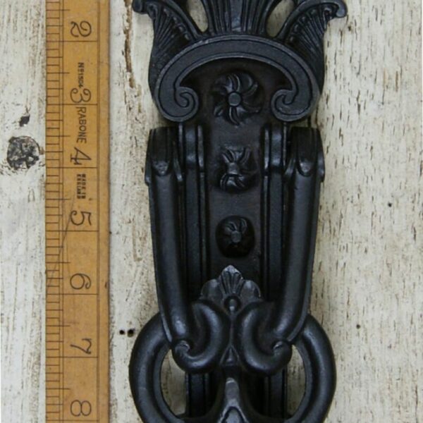 Door Knocker KENRICK Style Dec Antique Cast Iron 230mm