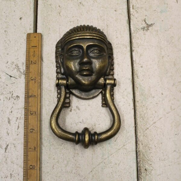 Door Knocker TUTANKHAMUM Antique BRASS 180mm