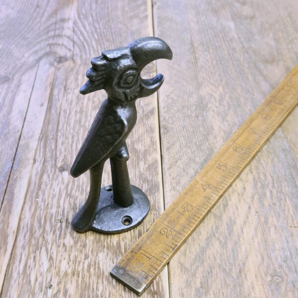 Bottle Opener Handheld PARROT Cast Antique Iron 133mm