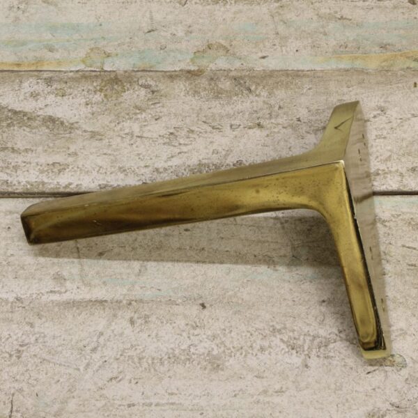 Alternative view of Furniture Leg AMALFI Cast Polished Brass Plate 180mm (ALU)