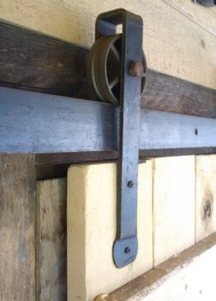 Sliding Door Set Architectural Penny End Antique Iron NO TRACK