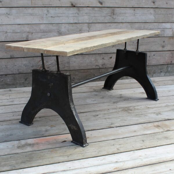 Table End Frame DAGMAR Adjustable Height Cast Iron 720mm
