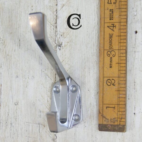 Hat and Coat Hook Art Deco style Chrome on Cast Iron USE 70.