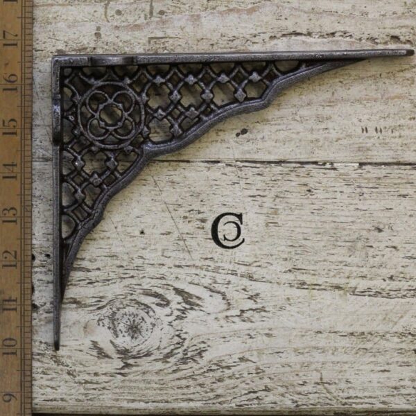 Shelf Bracket JALI LATTICE Cast Antique Iron 166mm x 205mm